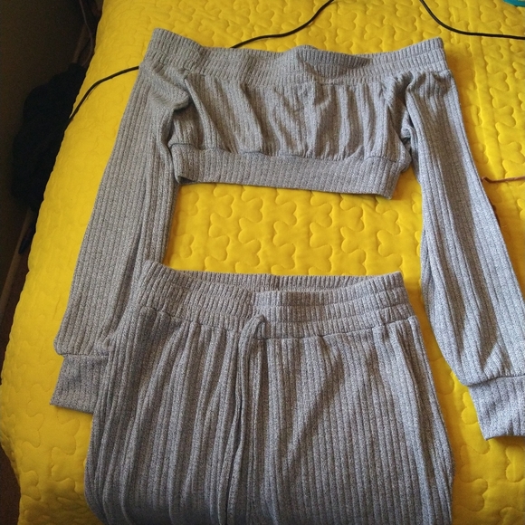 Shein two piece crop top and pants